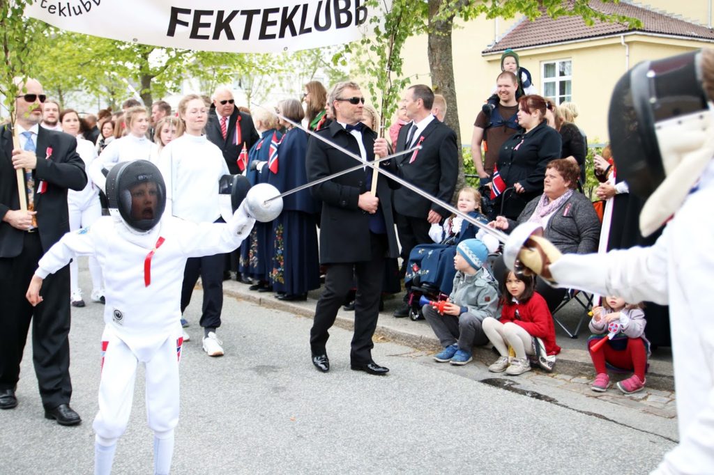 Celebrating 17 mai in Norway - Folketoget, People's Parade in Stavanger