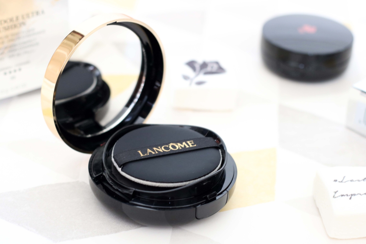 Lancôme Teint Idole Ultra Cushion in Beige Peche Review and Swatches