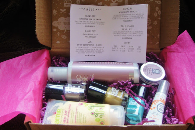 BeautecoBox June 2013 overview feat. Amie Skincare, Balance Me, Headline Colours, Orgnanic Surge, Eves of St. Agnes 