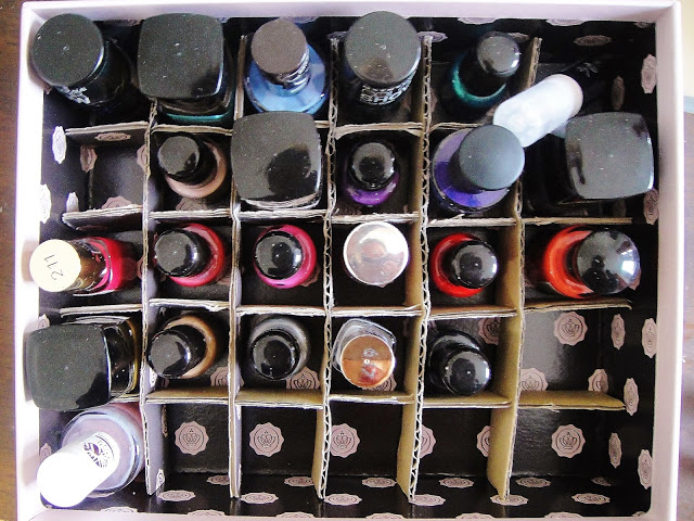 Glossybox DIY 2 - Cheap Nail Polish Organiser Step-by-Step Tutorial