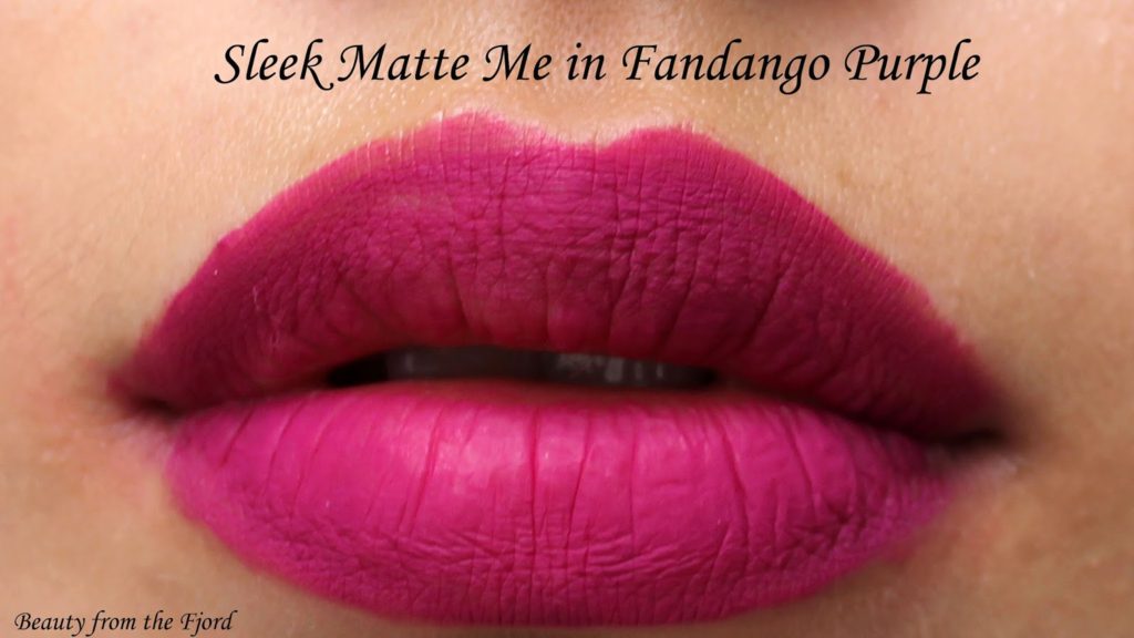 Sleek Makeup Matte Me Lip Cream: Fandango Purple Review and Swatches