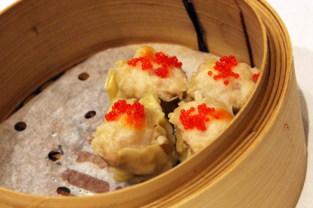 Dim Sum Tea at Le Chinois Millennium Hotel Knightsbridge Dim Sum Tea at Le Chinois Millennium Hotel Knightsbridge - Steamed minced pork dumplings (Siu Mai)