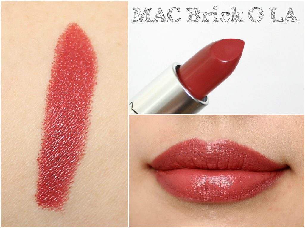 MAC Lipstick Haul Including Swatches: Brick O La