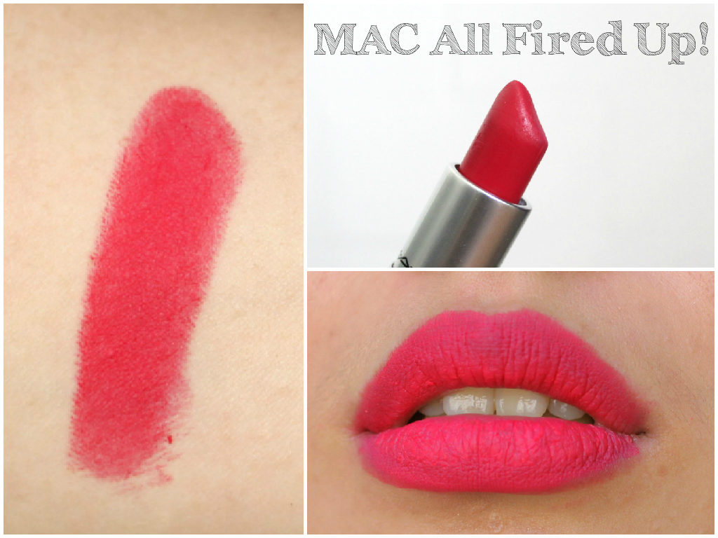 MAC Lipstick Swatch Book - Mac All Fired Up!