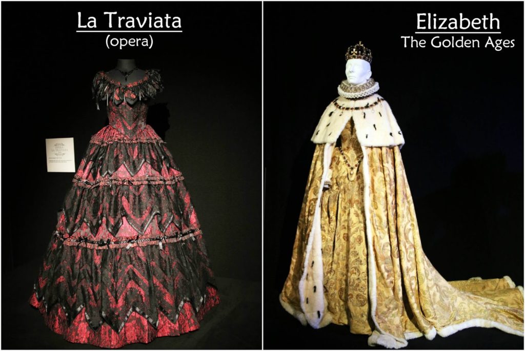 Dressed by Angels: Costume Exhibition - La Traviata, Elizabeth The Golden Ages