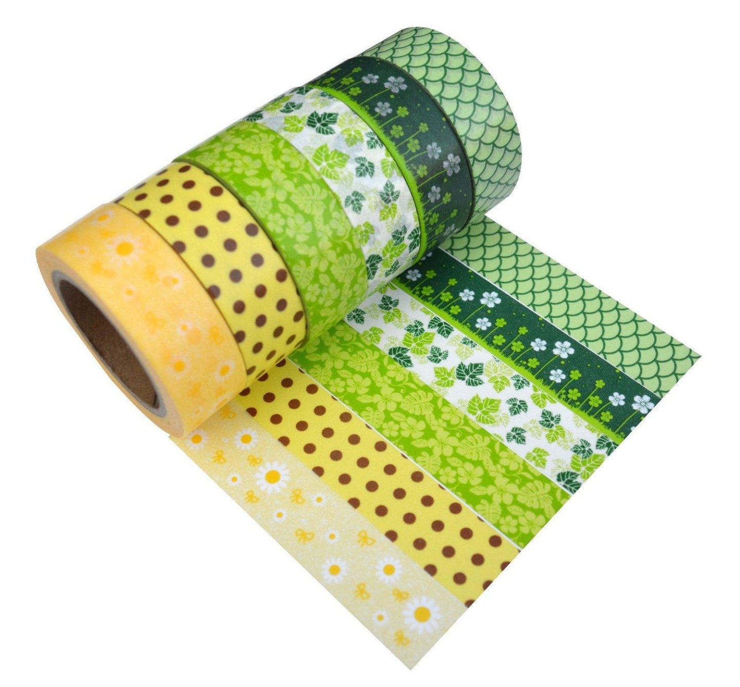 Washi Tape Set of 12 Rolls - Tiny Floret 6 Washi Rolls