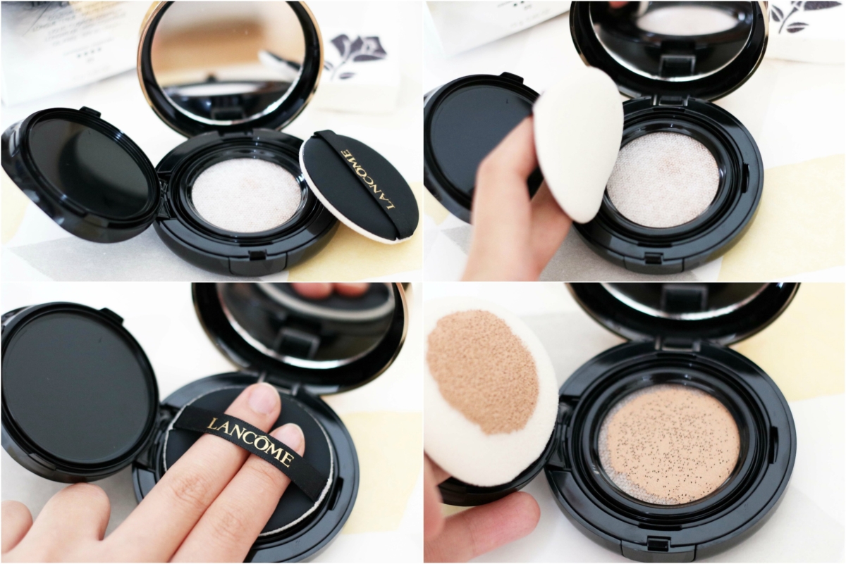 Lancôme Teint Idole Ultra Cushion in Beige Peche Review and Swatches