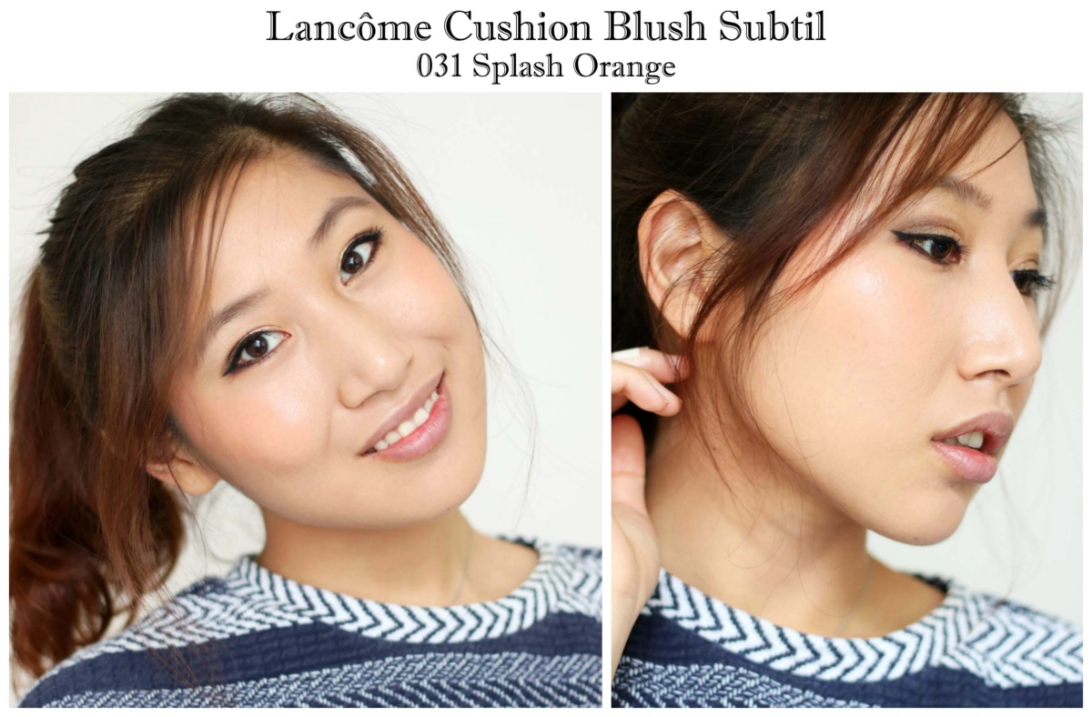 Lancôme Cushion Blush Subtil in Orange Splash Review and Swatches