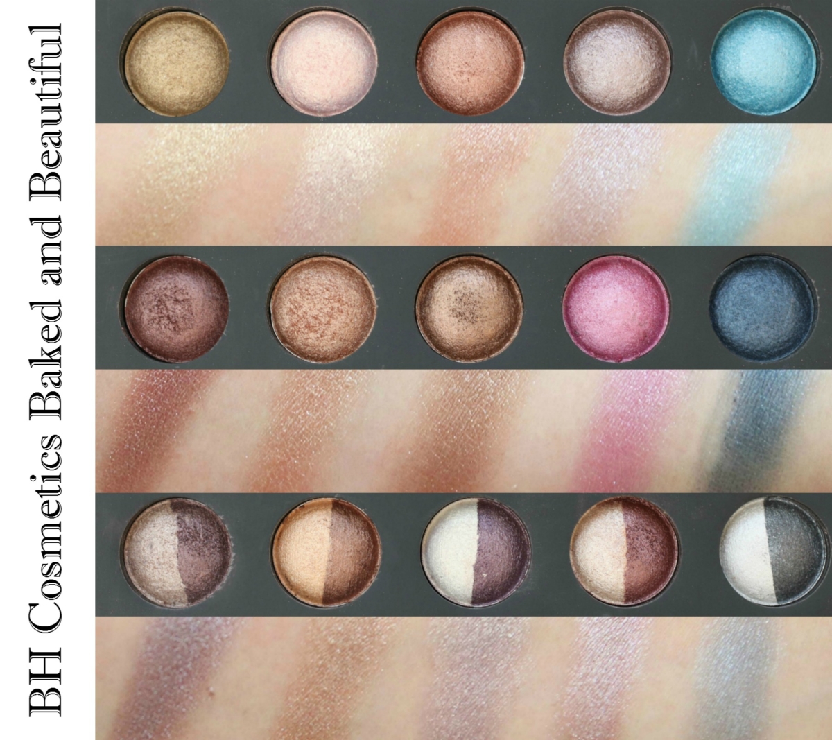 BH Cosmetics Baked and Beautiful Eyeshadow Palette Review and Swatches