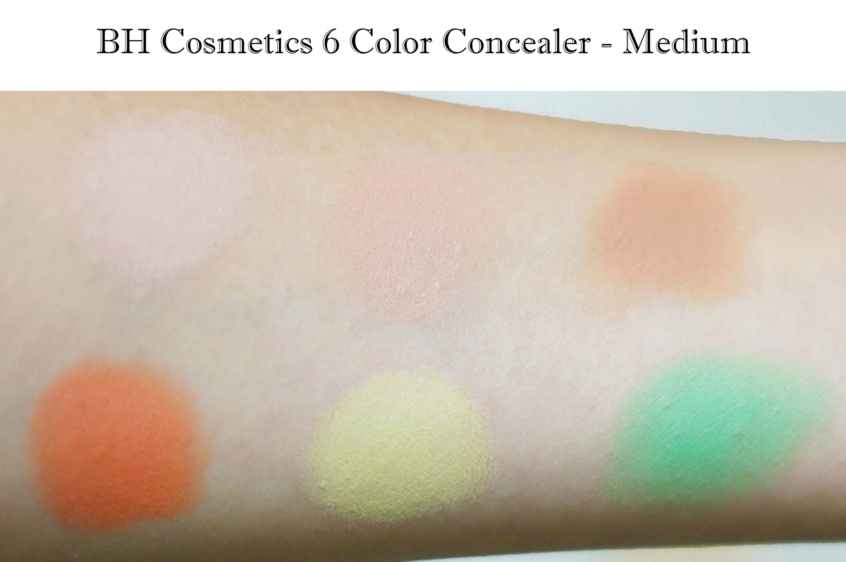 BH Cosmetics Concealer Palette - Medium Review and Swatches