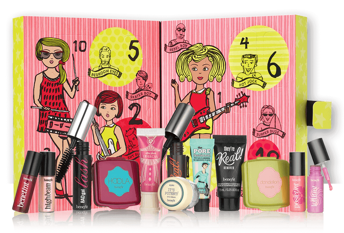 Benefit Advent Calendar - The Girl O’Clock Rock 2016 content