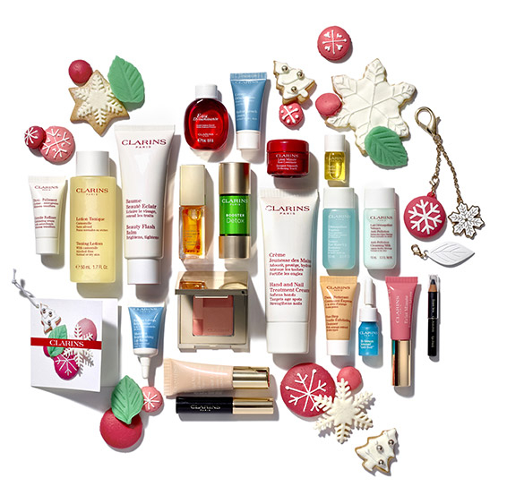 Clarins Advent Calendar 2016 content