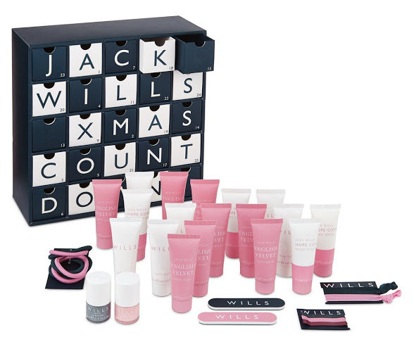 Jack Wills Advent Calendar 2016 content