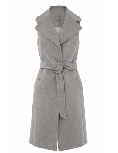 Oasis Grey Sleeveless Jacket