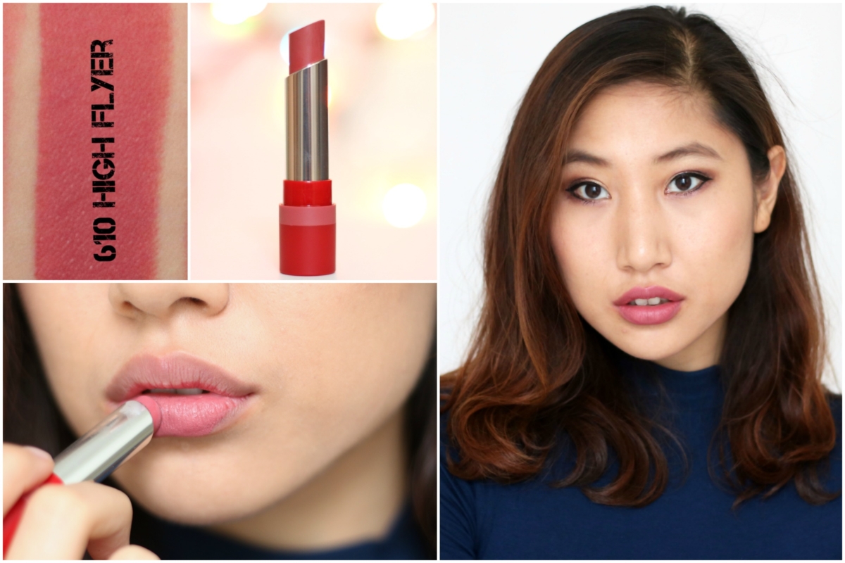 Rimmel London The Only 1 Matte Lipstick Review & Swatches - 610 High Flyer