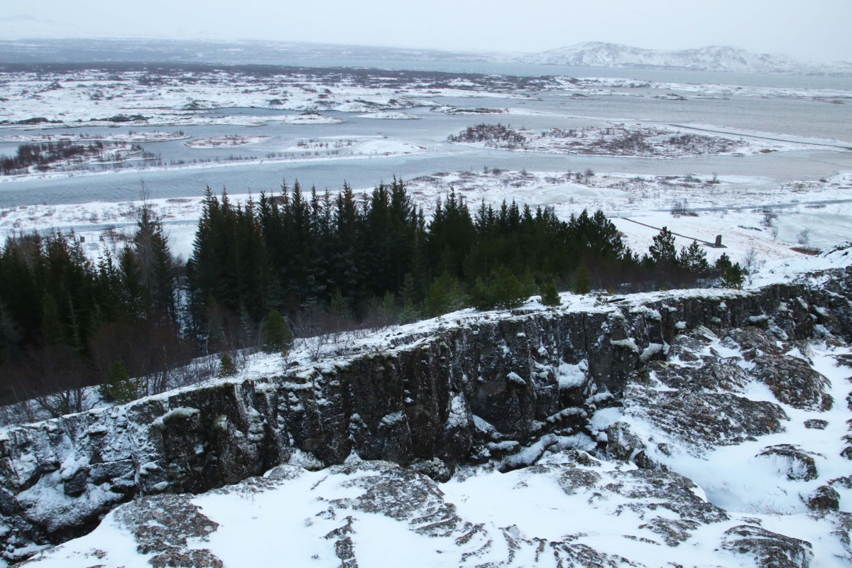 Pingviller/Thingviller National Park: this is where the North america & Eurasia plates joy and grows further apart by around 7cm every year!