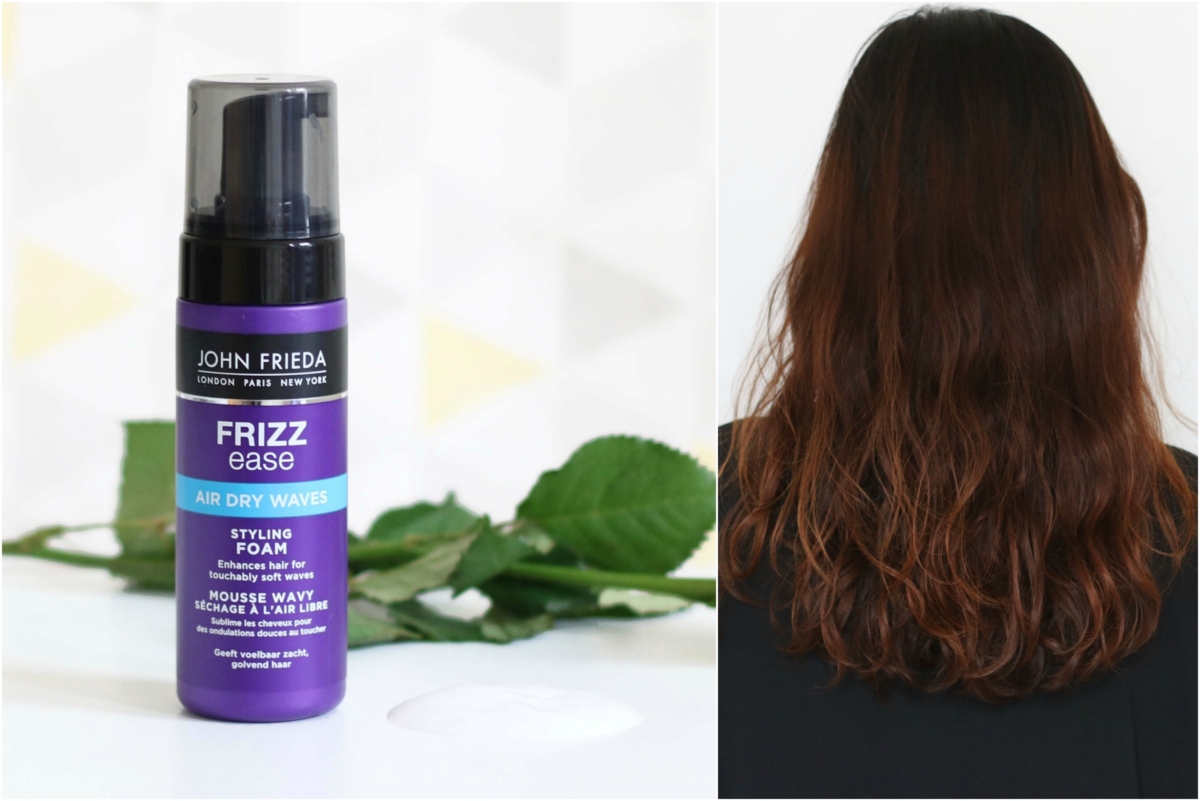 John Frieda Frizz Ease Air Dry Waves Styling Foam Review